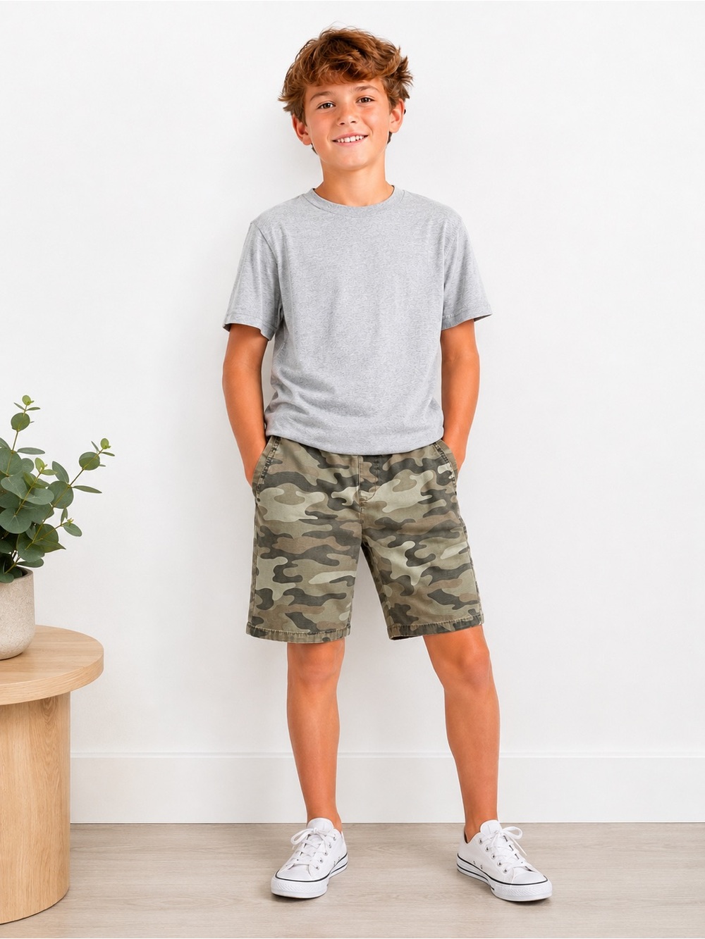 Carter’s Camo Pull-On Shorts Size 8 Boys Green Camouflage School Casual